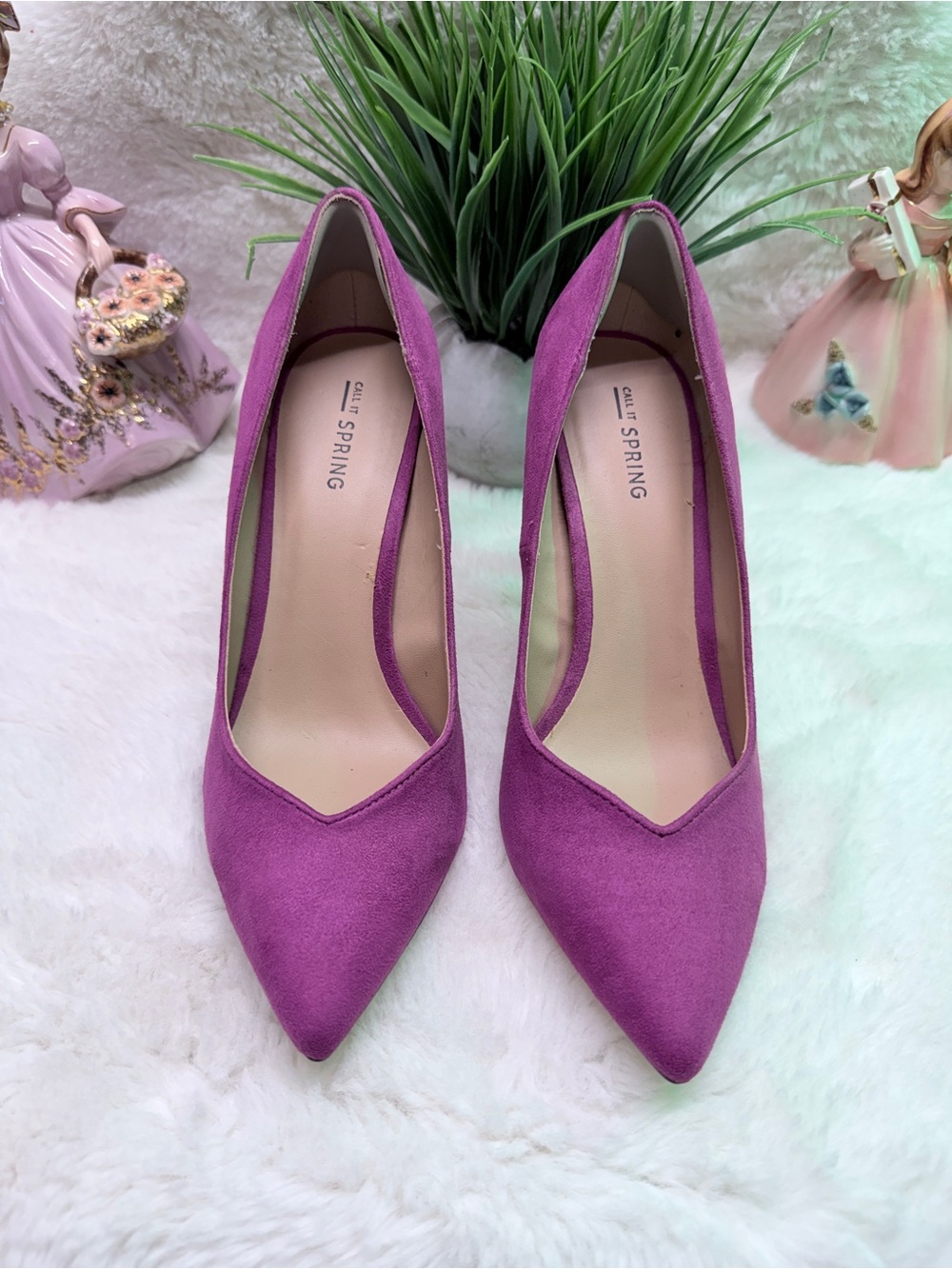 Call It Spring High Heel Pointed Toe 4 Inch Heels Wedding Guest Ready Fuchsia 💞 - Picture 4 of 6